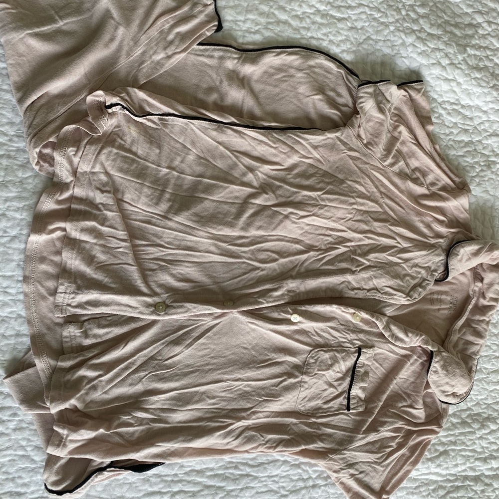 Stars Above Soft Pink sleep set with Black Accents